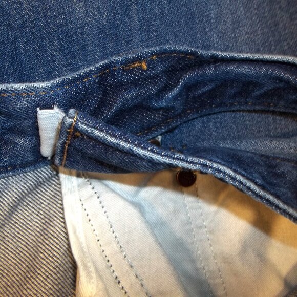 Lands' End Square Rigger Mens Jeans Size 40 Elastic Stretch Waist Faded Blue - Picture 4 of 9